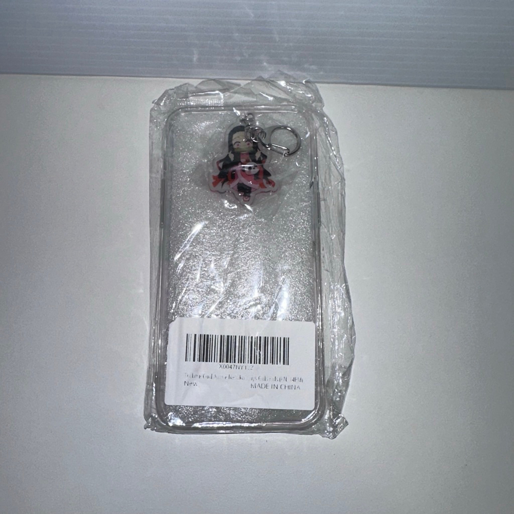 Demon Slayer Nezuko iPhone 14 Pro Max Case Pink Black NEW NWT with keychain - Picture 4 of 11